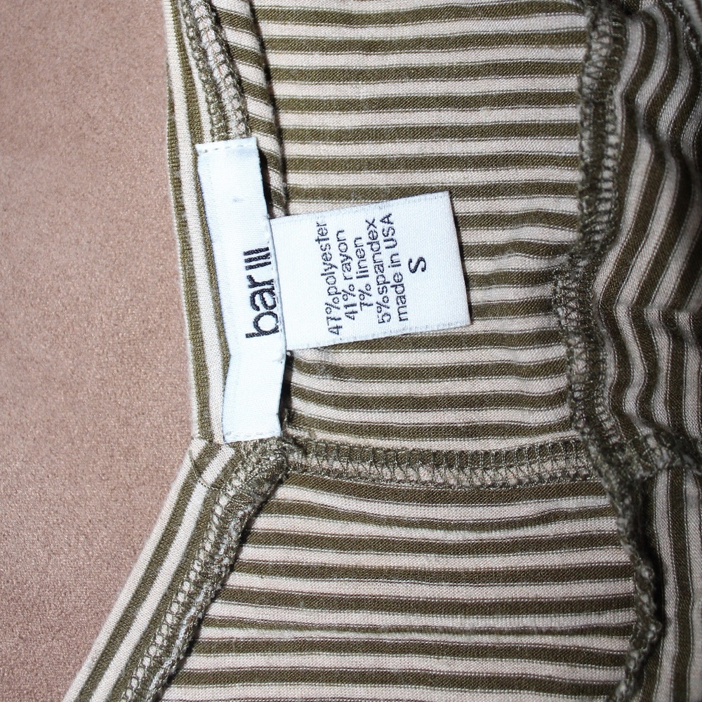 Bar III Stripped Shirt Women’s Small - Picture 3 of 3